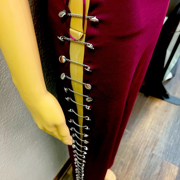 Burgundy 2pc chain link set - Picture 7 of 7